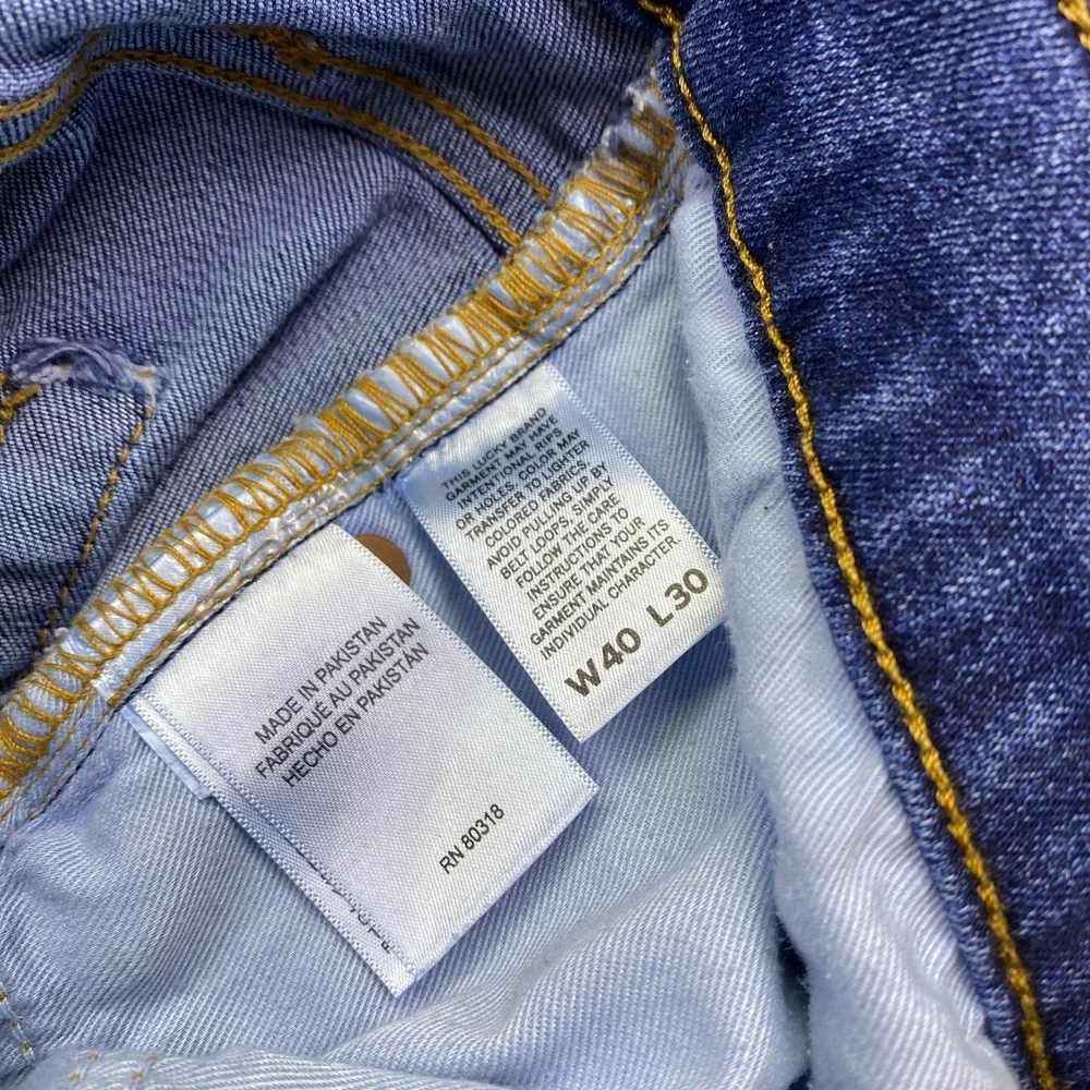Lucky Brand 223 Straight Leg Mens Jeans Sz‎ 40 Blue Medium Wash Denim Pants